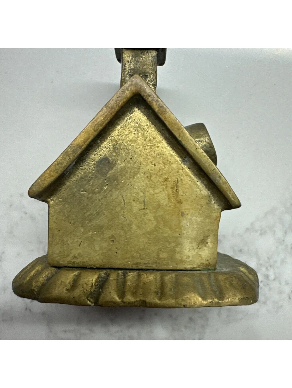 vintage cast brass cottage house